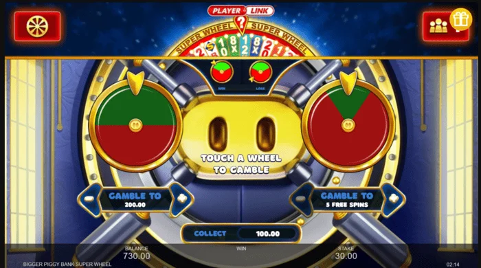 Minijuego Bigger Piggy Bank Super Wheel
